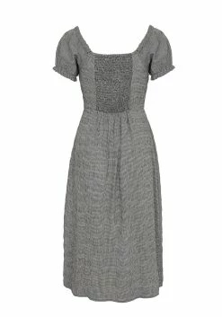 LVT1 ELVINA LACE UP MIDI DRESS -Womens Clothing Sales SS22LV214 Elvira Lace Up Midi Dress Maneequin 003 800x