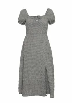 LVT1 ELVINA LACE UP MIDI DRESS -Womens Clothing Sales SS22LV214 Elvira Lace Up Midi Dress Maneequin 004 800x