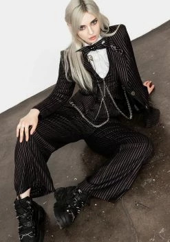 LVT1 NIGHTMARE TAILORED FITTED BLAZER -Womens Clothing Sales SS22LV261 NIGHTMARE TAILORED FITTED BLAZER 013 800x