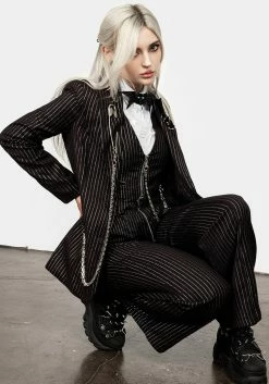 Womens Clothing Sales -Womens Clothing Sales SS22LV261 NIGHTMARE TAILORED FITTED BLAZER 014 800x