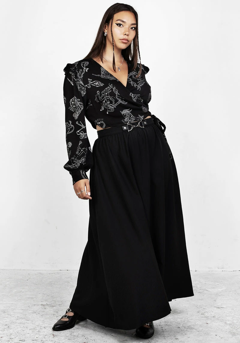 LVT1 Zodiac Crop Wrap Top 7 LVT1 Zodiac Crop Wrap Top - Image 7