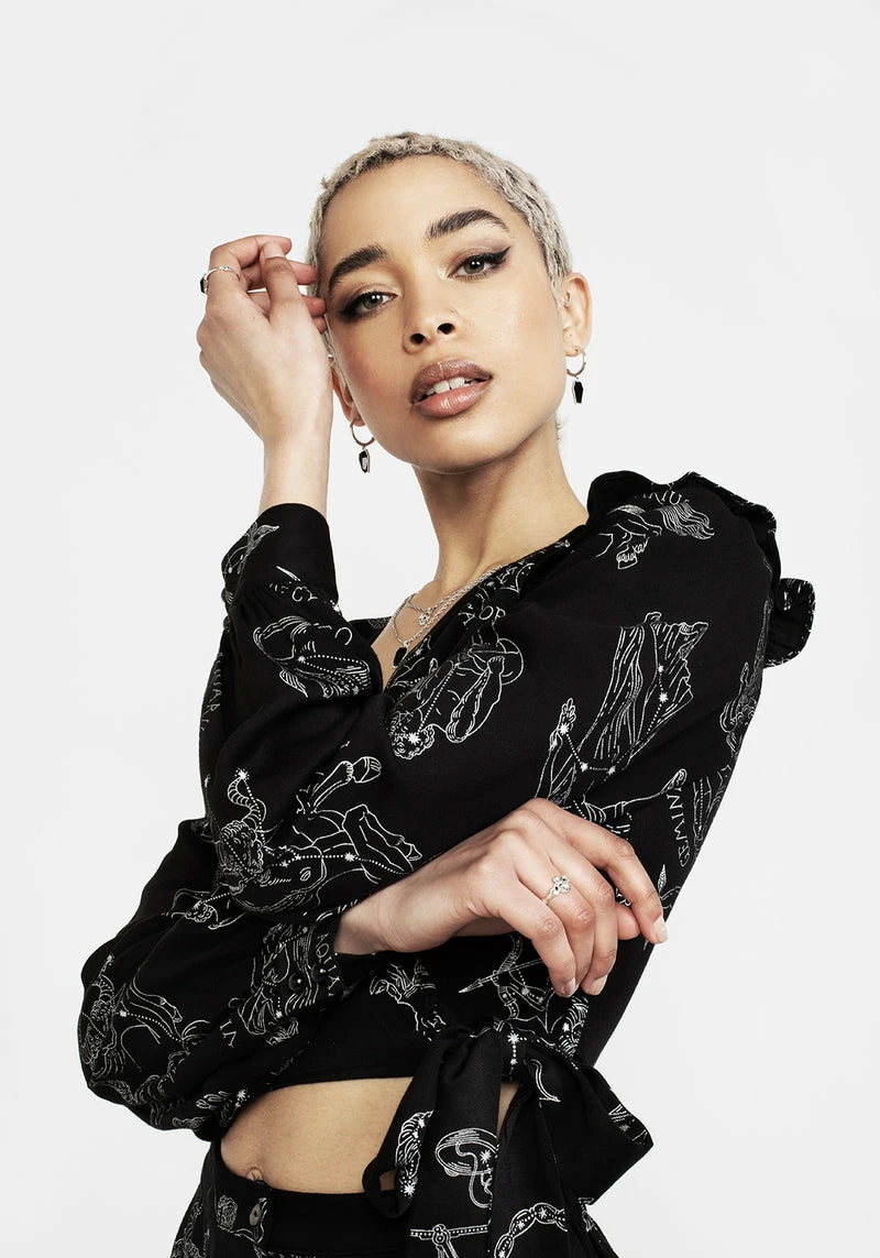 LVT1 Zodiac Crop Wrap Top 1 LVT1 Zodiac Crop Wrap Top