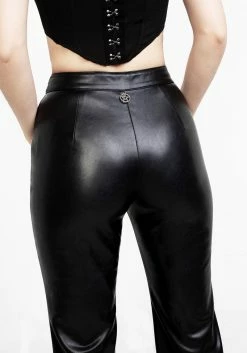 LVT1 BRONTE LEATHER FLARED TROUSERS -Womens Clothing Sales SS22LV70 BRONTE LEATHER FLARED TROUSERS 008 800x