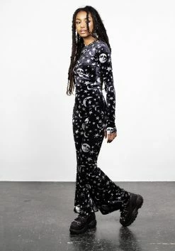 MET1 ALLNIGHTER VELVET FLARES -Womens Clothing Sales SS22M130 Allnighter Flares 006 800x