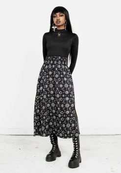 MET1 MOONBEAM MIDAXI SKIRT