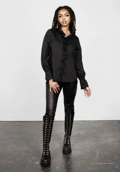 MET1 BITEFEST COATED SKINNY TROUSER -Womens Clothing Sales SS22M165 Bitefest Coated Skinny Trousers 006 800x