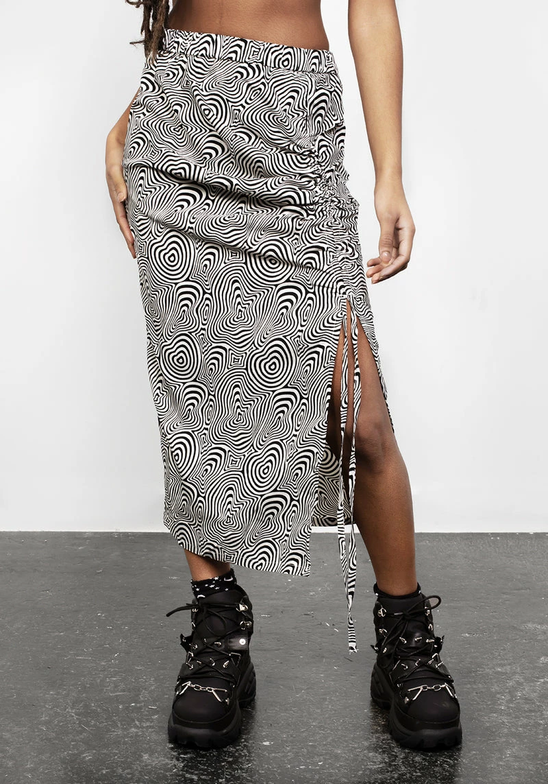 MET1 SUMMERS RUCHED MIDI SKIRT 3 MET1 SUMMERS RUCHED MIDI SKIRT - Image 3