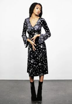 MET1 ALLNIGHTER VELVET MIDI DRESS -Womens Clothing Sales SS22M174 Allnighter Velvet Midi dress 004 800x