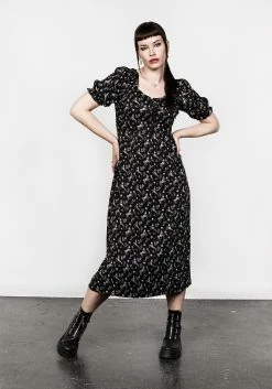 MET1 MAKEBELIEVE LACE UP MIDI DRESS -Womens Clothing Sales SS22M184 Makebeleive Lace Up Midi Dress 006 800x