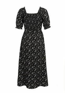 MET1 MAKEBELIEVE LACE UP MIDI DRESS -Womens Clothing Sales SS22M184 Makebelieve Lace Up Midi Dress Mannequin 001 800x