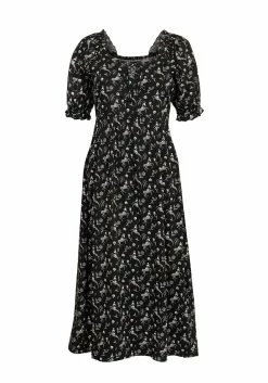 MET1 MAKEBELIEVE LACE UP MIDI DRESS -Womens Clothing Sales SS22M184 Makebelieve Lace Up Midi Dress Mannequin 003 800x