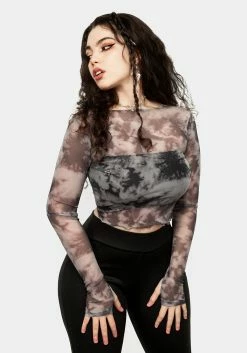 MET1 HEAVENS MESH CROP TOP -Womens Clothing Sales SS22M18 HEAVENS MESH CROP TOP 003 800x