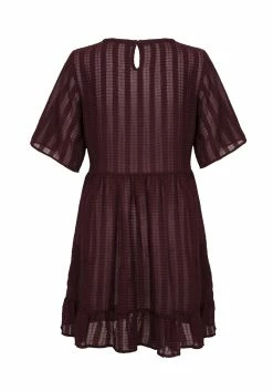 MET1 SHEER SMOCK DRESS IN PURPLE -Womens Clothing Sales SS22M193 Purple Sheer Smock Dress Mannequin 001 800x