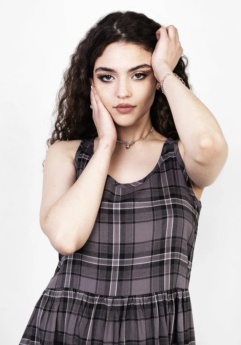 MET1 DOLLY CHECK MINI DRESS 2 MET1 DOLLY CHECK MINI DRESS - Image 2