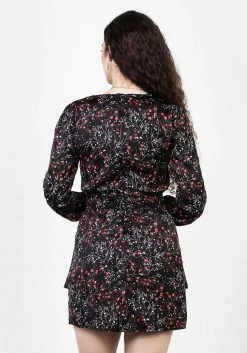 MET1 ROSETEARS FRILL PEPLUM MINI DRESS -Womens Clothing Sales SS22M220 Rosetears Frill Peplum Mini Dress 001 800x