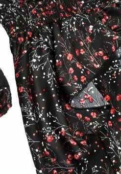 MET1 ROSETEARS FRILL PEPLUM MINI DRESS -Womens Clothing Sales SS22M220 Rosetears Frill Peplum Mini Dress Mannequn 002 800x