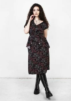 MET1 ROSETEARS FRILL PEPLUM MIDI DRESS 13 MET1 ROSETEARS FRILL PEPLUM MIDI DRESS -Womens Clothing Sales SS22M221 Rosetears Frill Peplum Midi Dress 006 800x