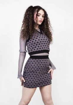 MET1 CLOWNTEARS MINI SKIRT -Womens Clothing Sales SS22M224 Clowntears mini Skirt 006 800x