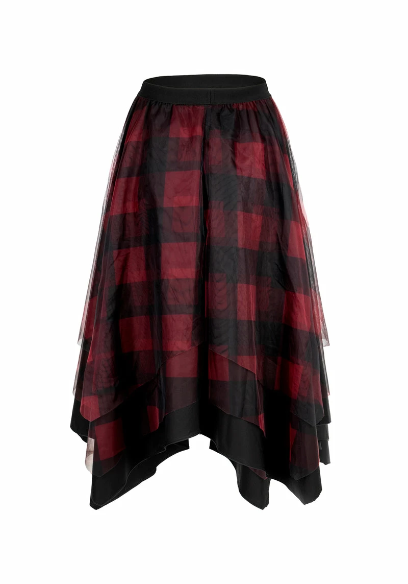MET1 CIRQUE LAYERED TULLE MIDI SKIRT 10 MET1 CIRQUE LAYERED TULLE MIDI SKIRT - Image 10