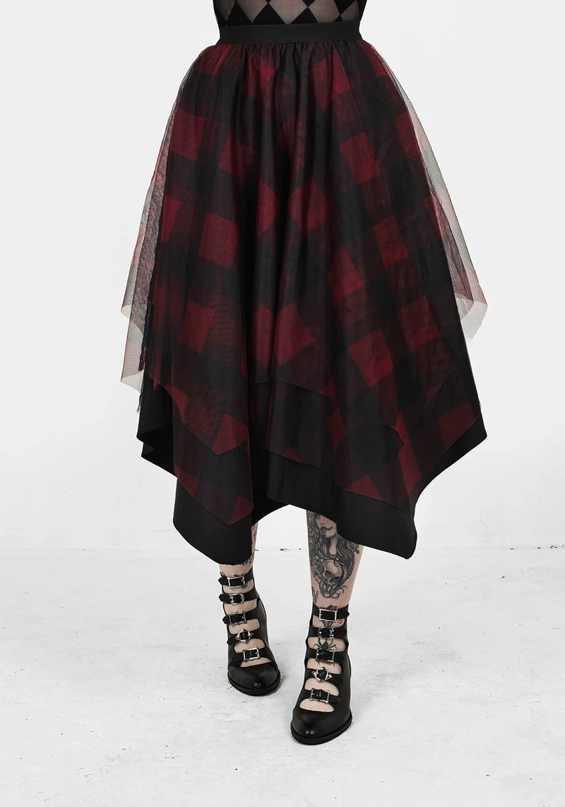 MET1 CIRQUE LAYERED TULLE MIDI SKIRT 3 MET1 CIRQUE LAYERED TULLE MIDI SKIRT - Image 3