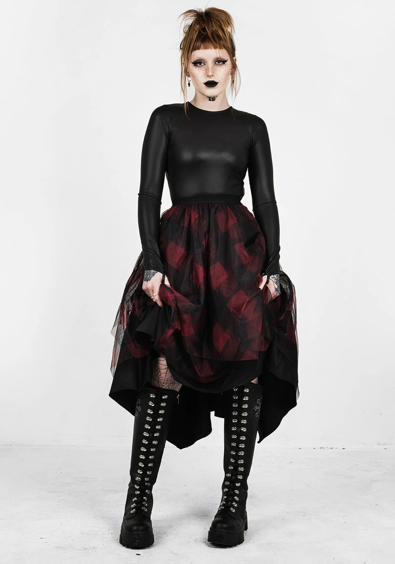 MET1 CIRQUE LAYERED TULLE MIDI SKIRT 1 MET1 CIRQUE LAYERED TULLE MIDI SKIRT