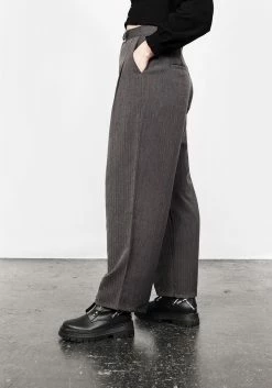 MET1 HERRINGBONE TAILORED TROUSER -Womens Clothing Sales SS22M240 Herringbone Tailored Trousers 002 800x