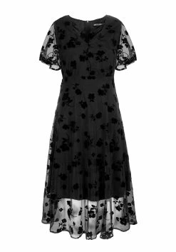 MET1 STEVIE FLOCKED MIDI DRESS 17 MET1 STEVIE FLOCKED MIDI DRESS -Womens Clothing Sales SS22M256 STEVIE FLOCKED MIDI DRESS 01 800x