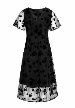 MET1 STEVIE FLOCKED MIDI DRESS 14 MET1 STEVIE FLOCKED MIDI DRESS -Womens Clothing Sales SS22M256 STEVIE FLOCKED MIDI DRESS 02 800x