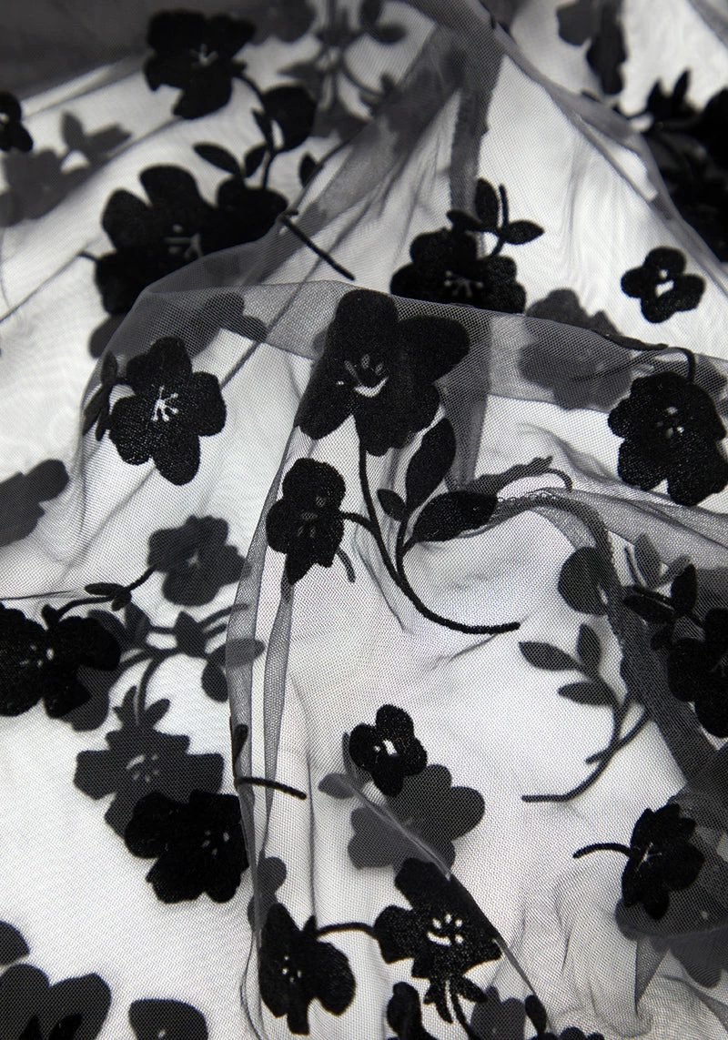 MET1 STEVIE FLOCKED MIDI DRESS 7 MET1 STEVIE FLOCKED MIDI DRESS - Image 7