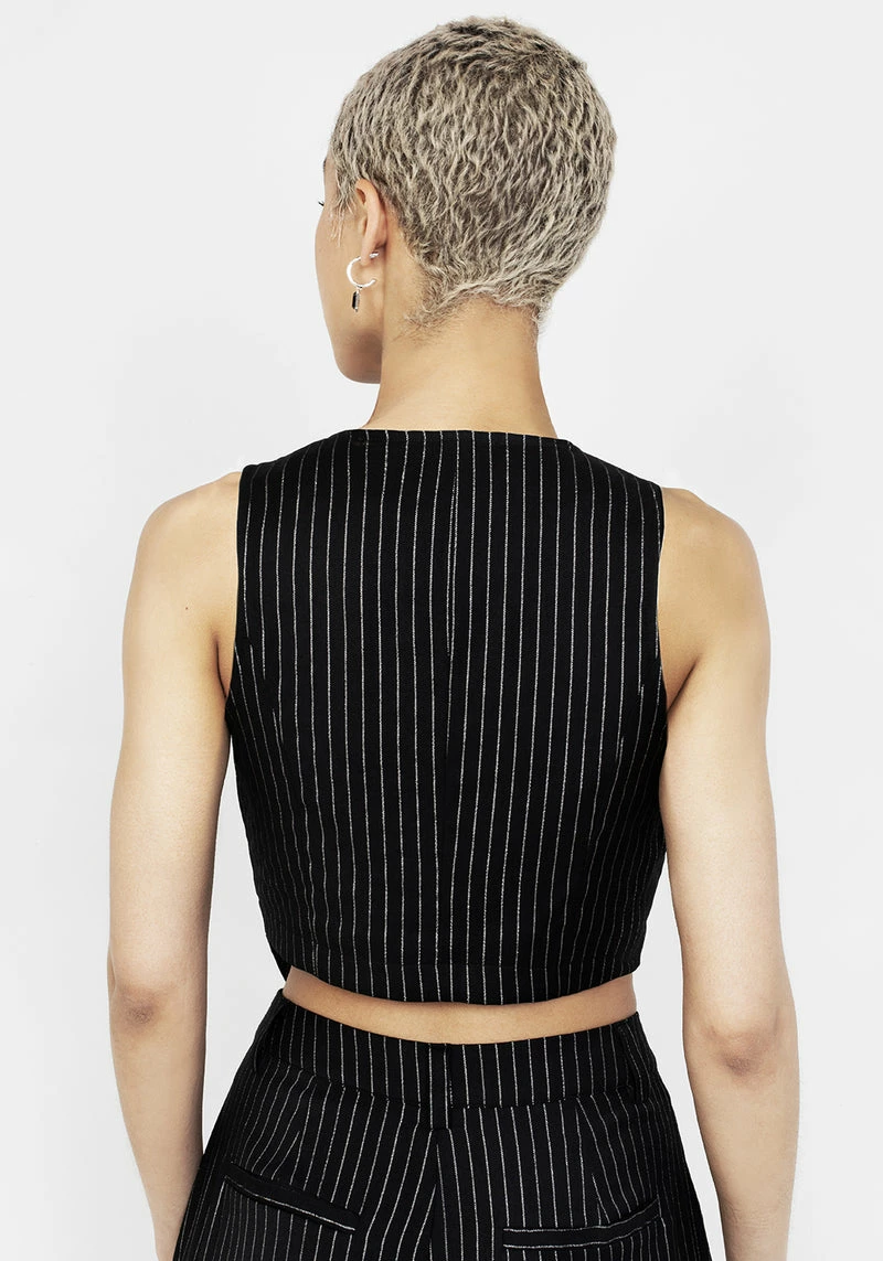 MET1 NIGHTMARE CROP TAILORED WAISTCOAT 5 MET1 NIGHTMARE CROP TAILORED WAISTCOAT - Image 5