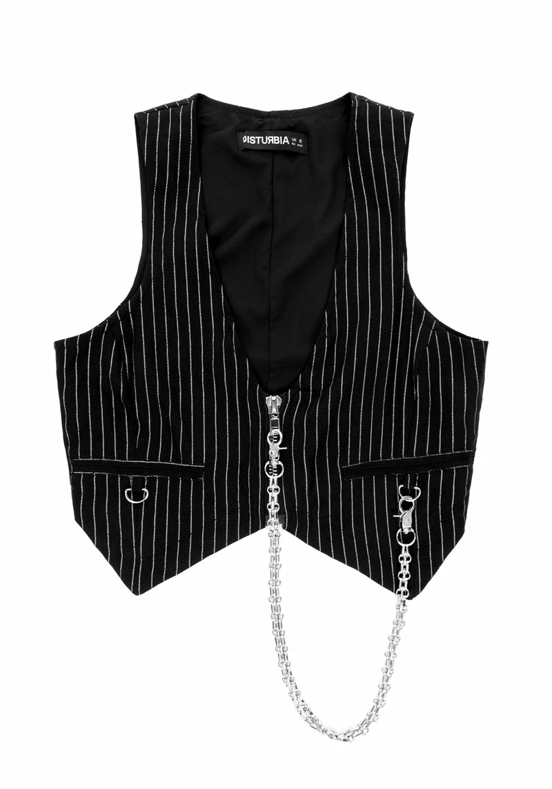 MET1 NIGHTMARE CROP TAILORED WAISTCOAT 7 MET1 NIGHTMARE CROP TAILORED WAISTCOAT - Image 7