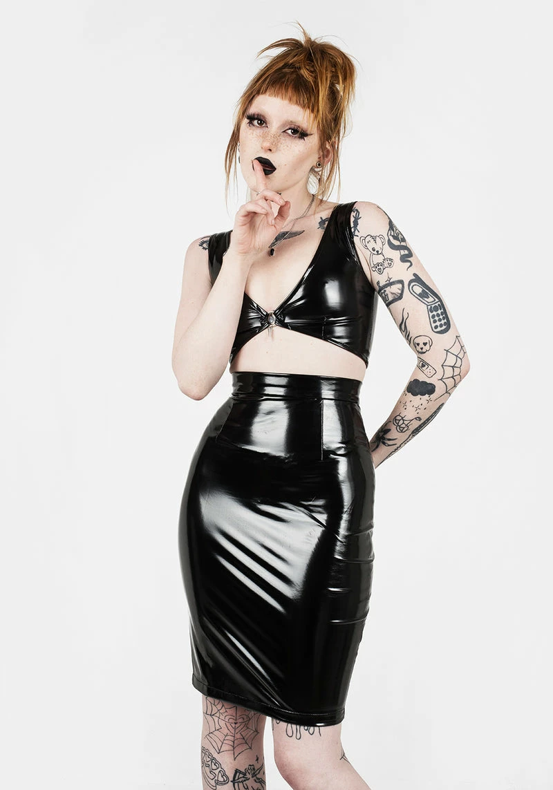 MET1 HELLBOUND VINYL CROP TOP 5 MET1 HELLBOUND VINYL CROP TOP - Image 5