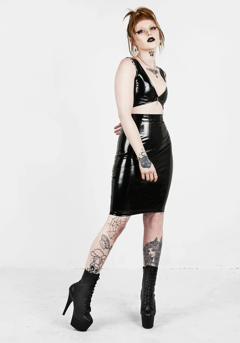 MET1 HELLBOUND VINYL CROP TOP 6 MET1 HELLBOUND VINYL CROP TOP - Image 6