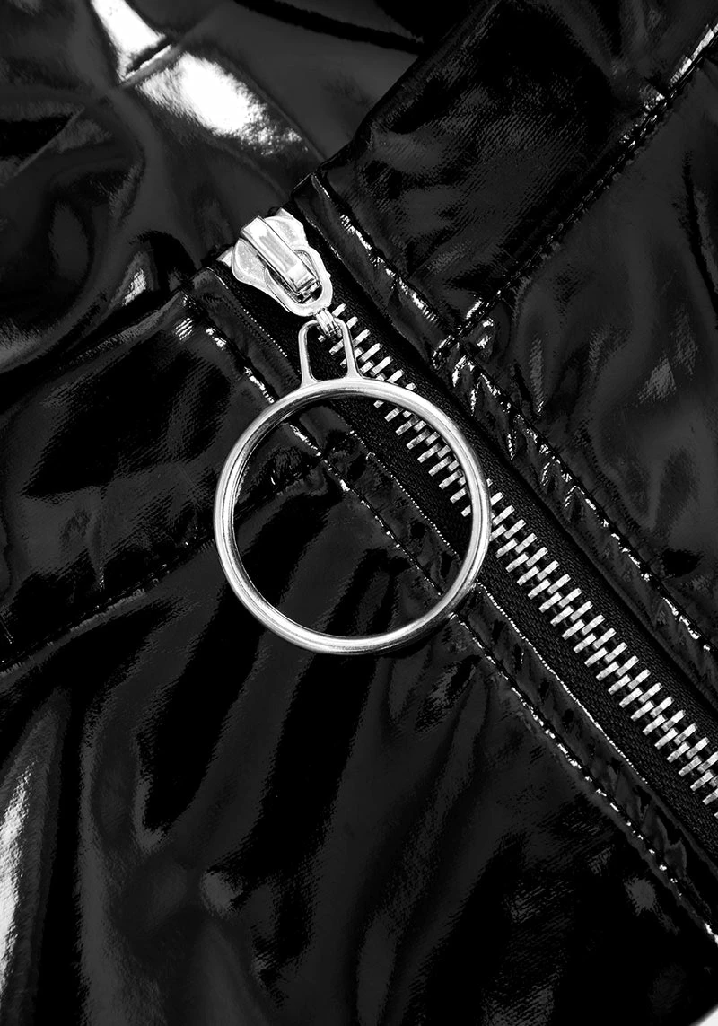 MET1 SINISTER MINI VINYL SKIRT 6 MET1 SINISTER MINI VINYL SKIRT - Image 6