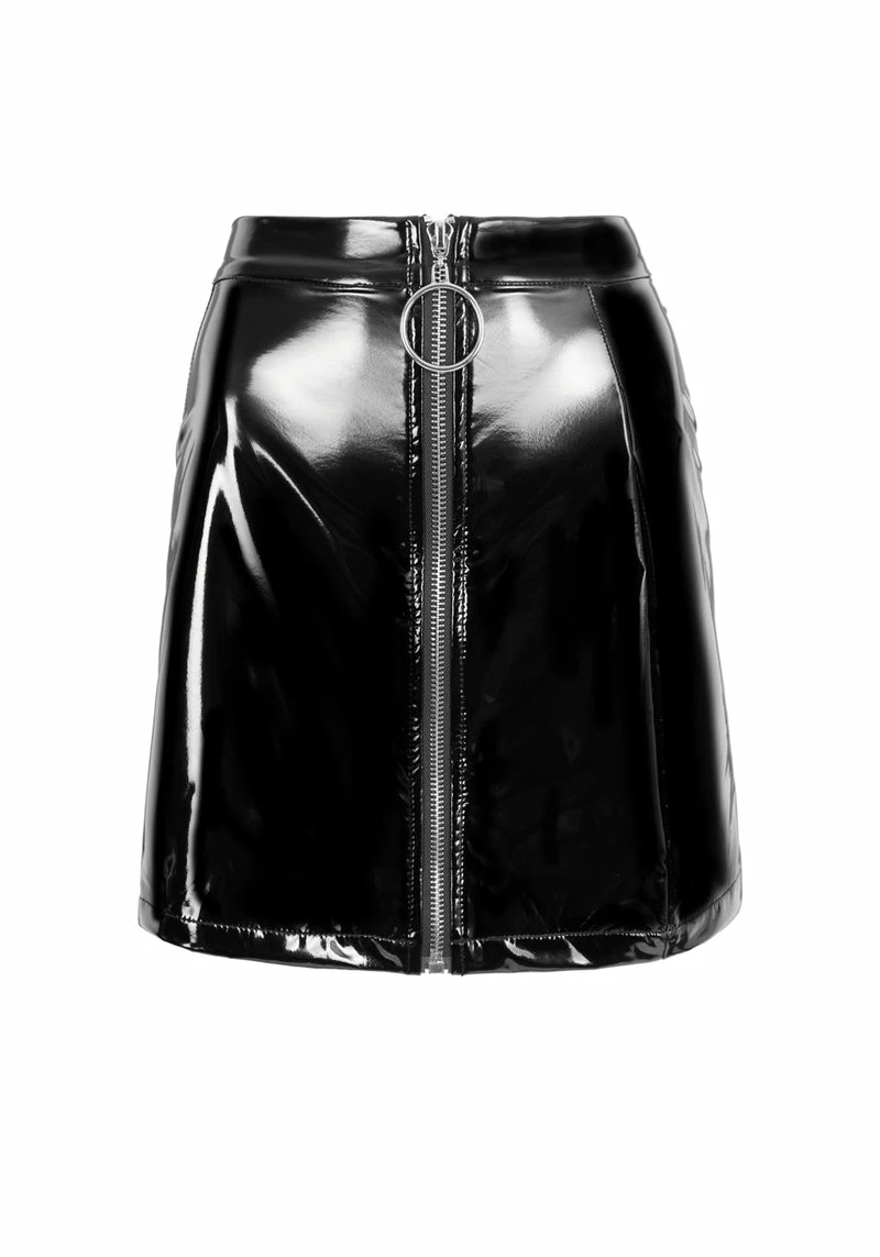 MET1 SINISTER MINI VINYL SKIRT 5 MET1 SINISTER MINI VINYL SKIRT - Image 5