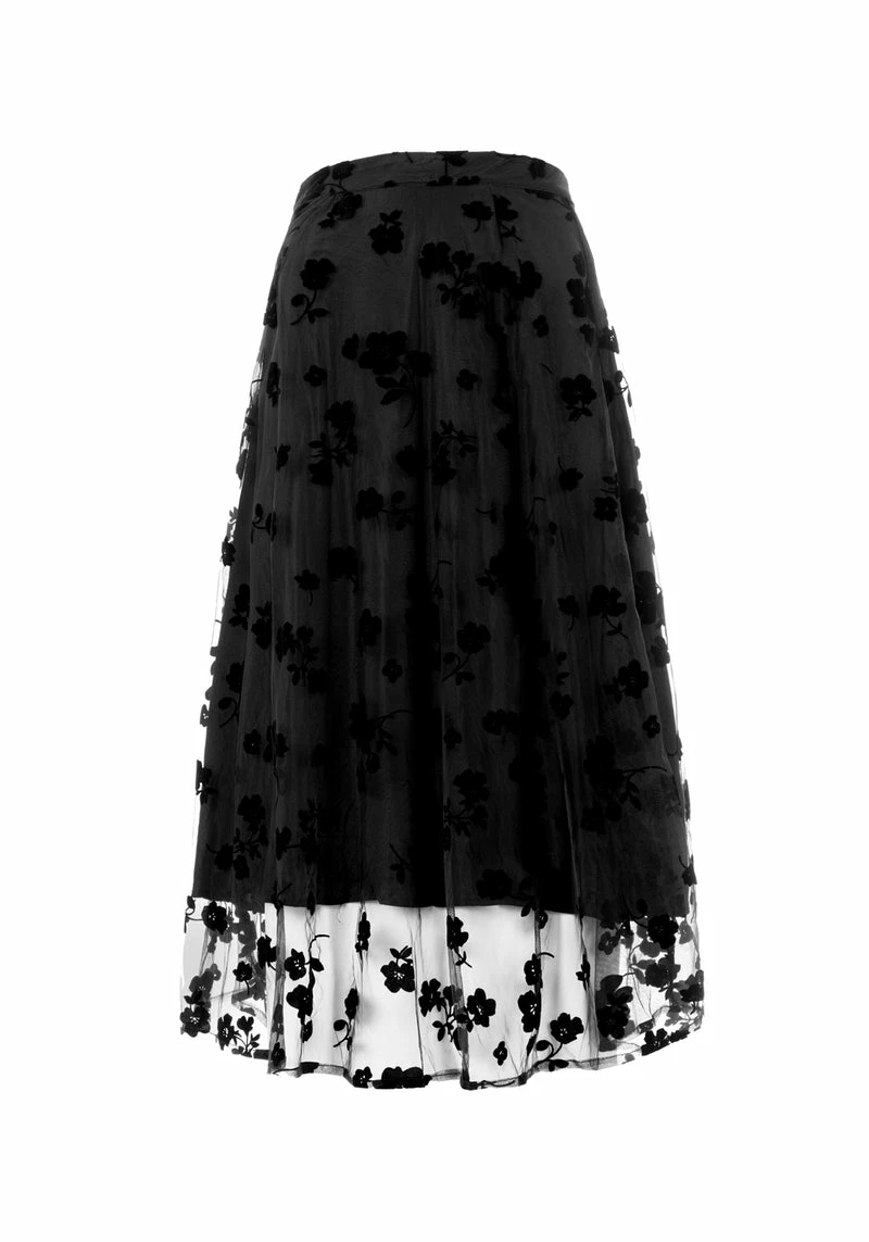 MET1 STEVIE MIDI FLOCK SKIRT 8 MET1 STEVIE MIDI FLOCK SKIRT - Image 8