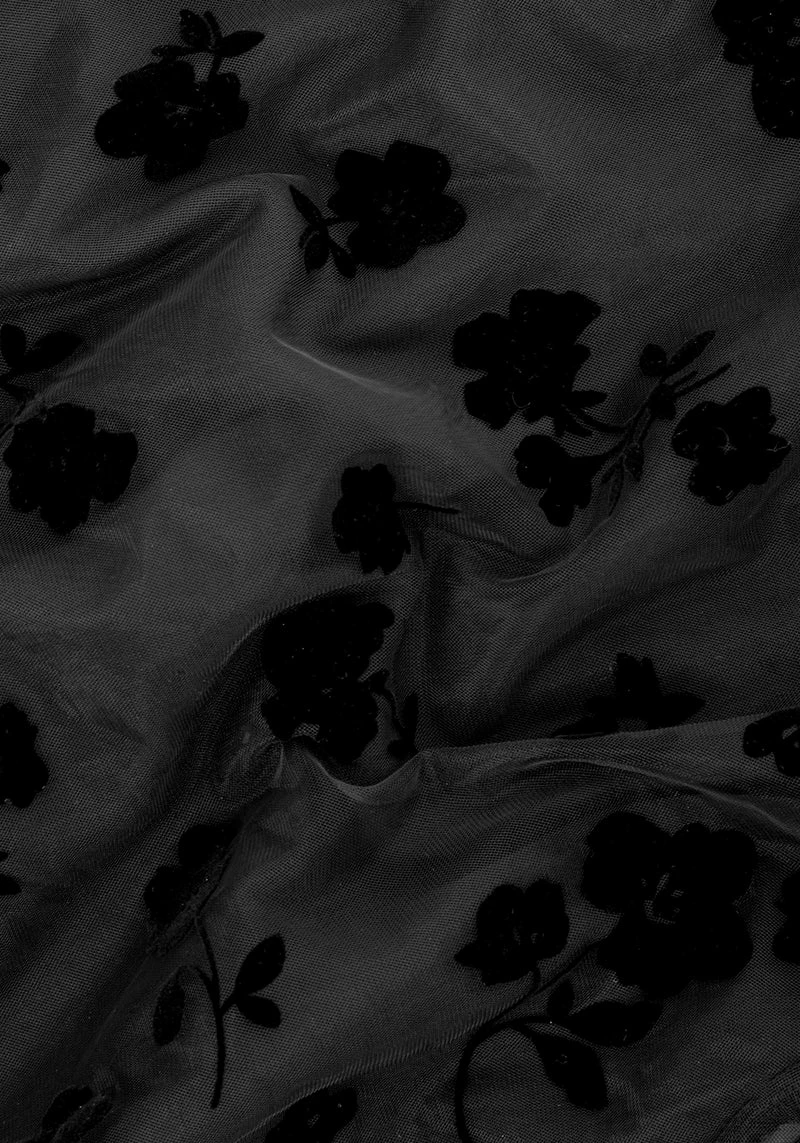 MET1 STEVIE MIDI FLOCK SKIRT 7 MET1 STEVIE MIDI FLOCK SKIRT - Image 7