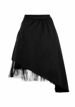 MET1 PARANORMAL ASYMMETRIC MIDI SKIRT -Womens Clothing Sales SS22M276 PARANORMAL ASYMMETRIC MIDI SKIRT05 800x