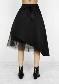 MET1 PARANORMAL ASYMMETRIC MIDI SKIRT -Womens Clothing Sales SS22M276 Paranormal Asymmetric Midi Skirt 004 800x