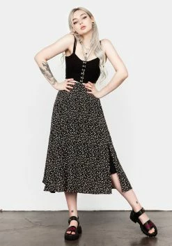 MET1 VALLEY MIDI SKIRT WITH SPLIT