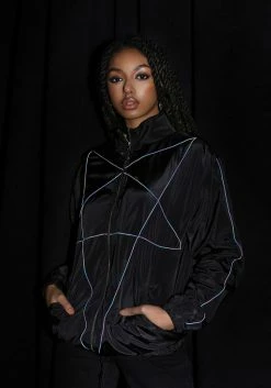 MET1 ARCANA OVERSIZED REFLECTIVE JACKET -Womens Clothing Sales SS22M61 ARCANA OVERSIZED REFLECTIVE JACKET 008 800x