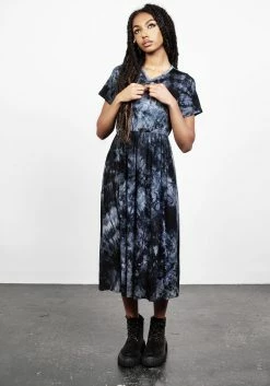 MET1 DRACONIC TIE DYE MIDI SKATER DRESS -Womens Clothing Sales SS22M87 DRACONIC TIE DYE MIDI SKATER DRESS 002 800x