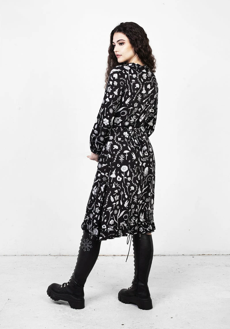 MET1 HEDGEWITCH RUFFLE WRAP ABOVE KNEE DRESS 3 MET1 HEDGEWITCH RUFFLE WRAP ABOVE KNEE DRESS - Image 3