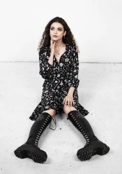 MET1 HEDGEWITCH RUFFLE WRAP ABOVE KNEE DRESS 12 MET1 HEDGEWITCH RUFFLE WRAP ABOVE KNEE DRESS -Womens Clothing Sales SS22M89 Hedgewitch Ruffle Wrap Above Knee Dress 005 800x