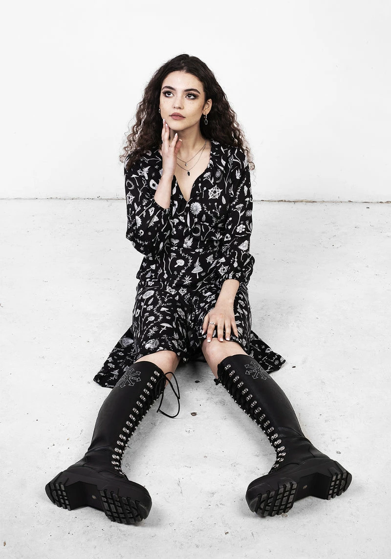 MET1 HEDGEWITCH RUFFLE WRAP ABOVE KNEE DRESS 4 MET1 HEDGEWITCH RUFFLE WRAP ABOVE KNEE DRESS - Image 4