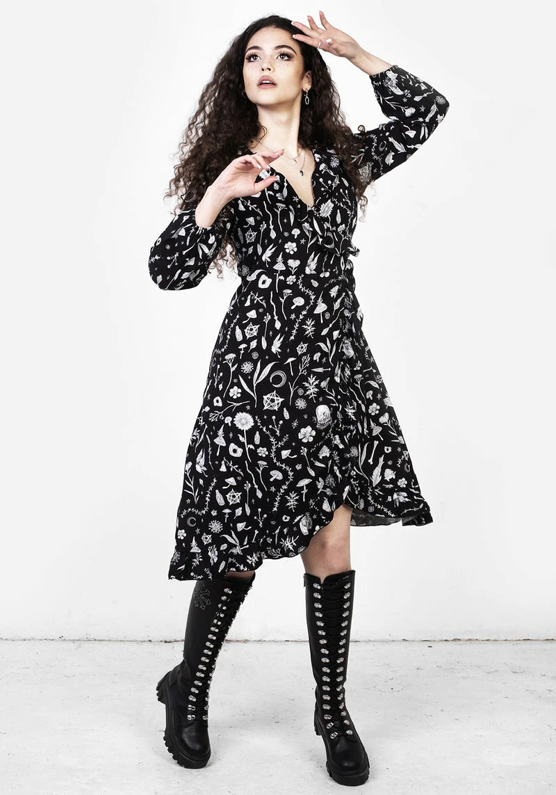 MET1 HEDGEWITCH RUFFLE WRAP ABOVE KNEE DRESS 7 MET1 HEDGEWITCH RUFFLE WRAP ABOVE KNEE DRESS - Image 7