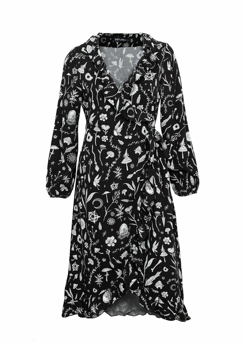 MET1 HEDGEWITCH RUFFLE WRAP ABOVE KNEE DRESS 9 MET1 HEDGEWITCH RUFFLE WRAP ABOVE KNEE DRESS - Image 9