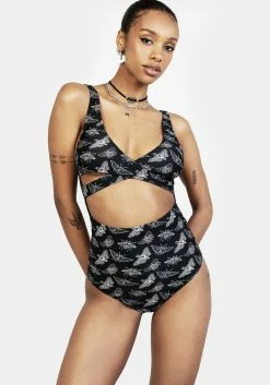 MIF1 Mortmoth Cut-Out Swimsuit -Womens Clothing Sales SS22MF141 Mortmoth Cut Out Swimsuit 003 800x