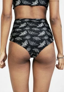 MIF1 Mortmoth Twist High-Waisted Bikini Bottom -Womens Clothing Sales SS22MF143 Mortmoth Twist High Waisted Bikini Bottoms 001 800x