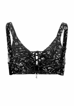 MIF1 Hedgewitch Lace-Up Bikini Top -Womens Clothing Sales SS22MF144 Hedgewitch Lace Up Bikini Top 3 800x